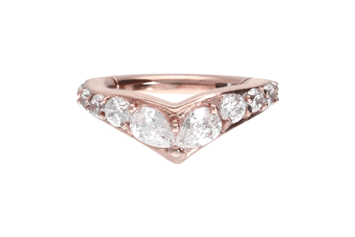 Chirurgenstahl Segmentring Clicker Piercing DIADEM